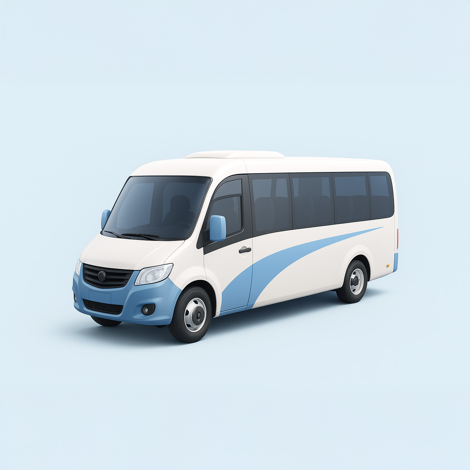 Mid-size mini coach bus ideal for smaller group transportation